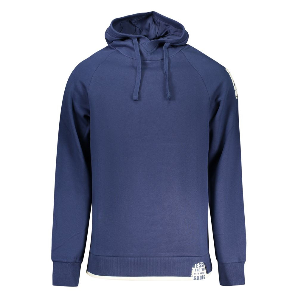Blue Cotton Men's Sweatshirt