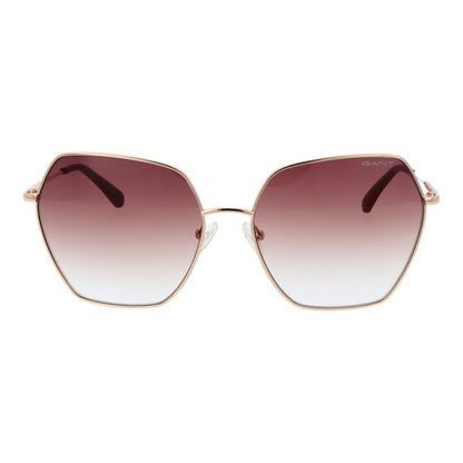 Rose Gold Metal Sunglasses