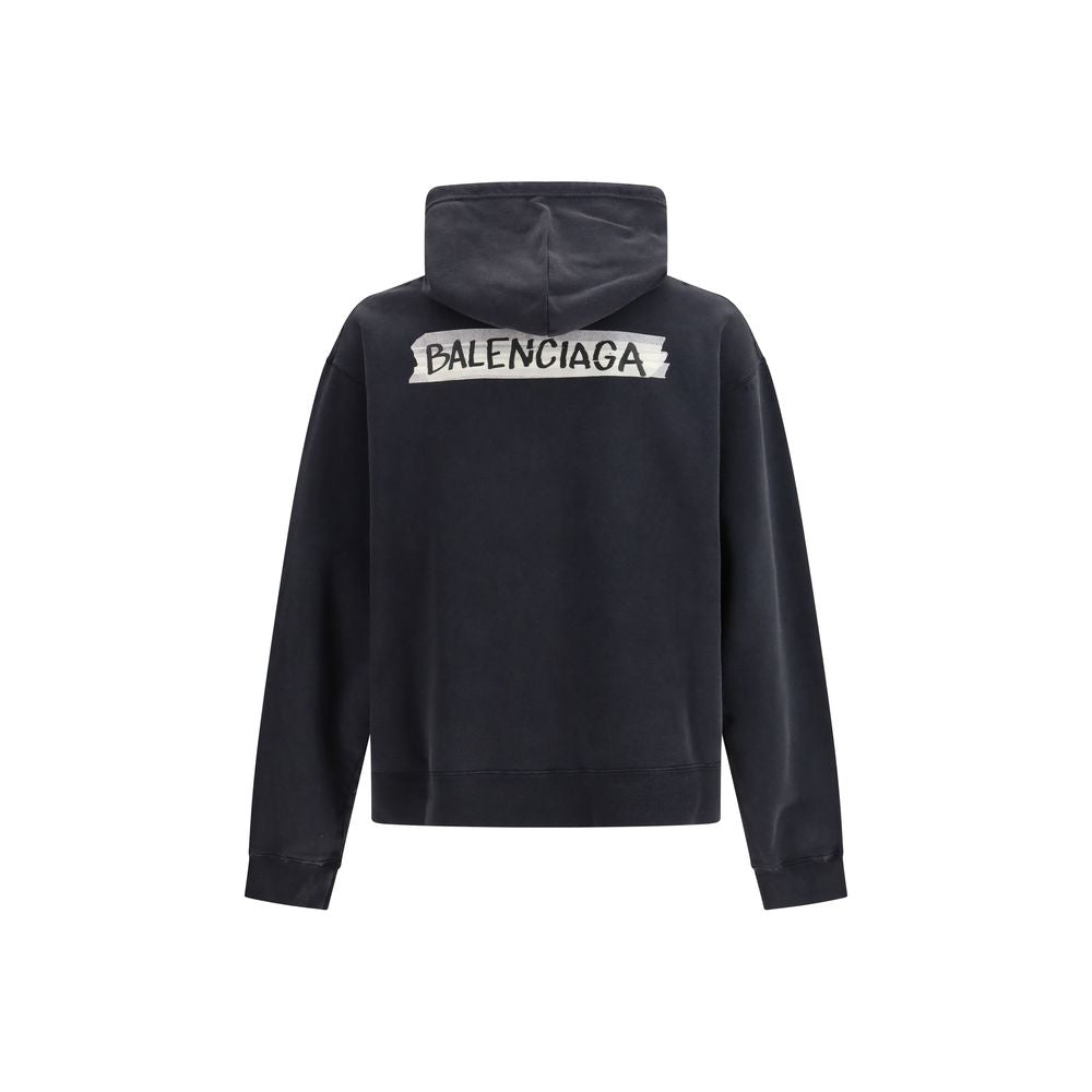 Black Cotton Sweatshirt