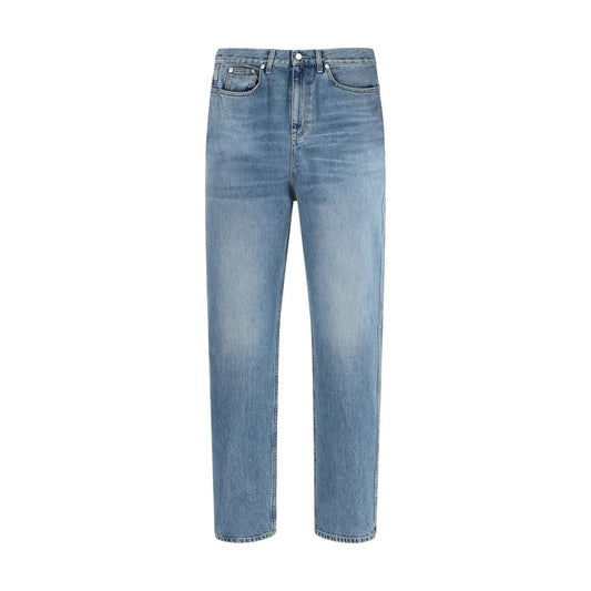 Blue Cotton Slim Fit Jeans