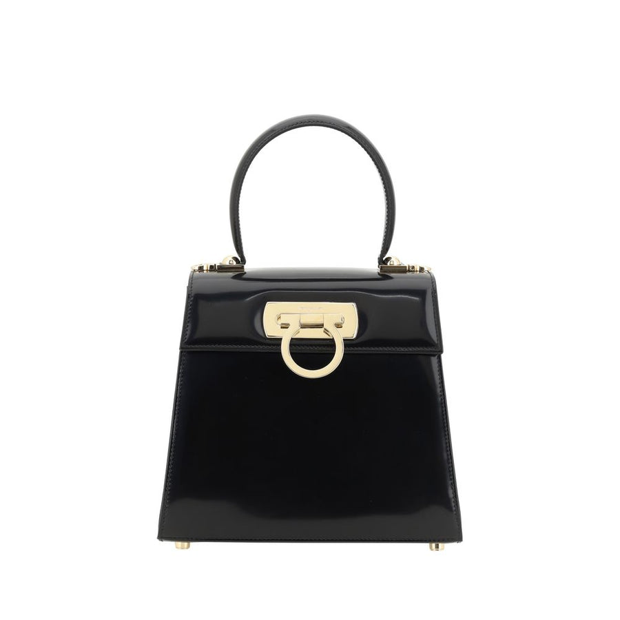 Black Calf Leather Bos Taurus Handbag