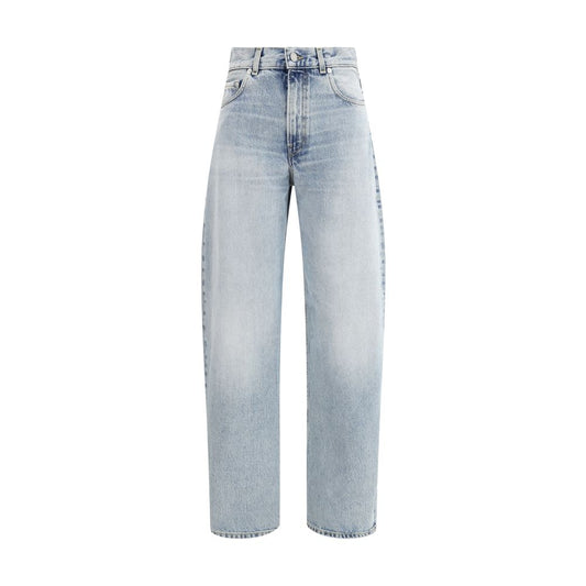 Blue Cotton Relaxed Fit Jeans