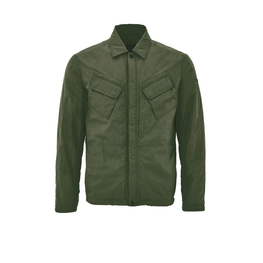 Green Polyester Coat