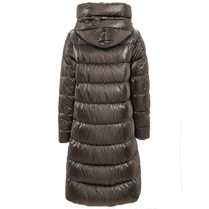 Gray Viscose Parka