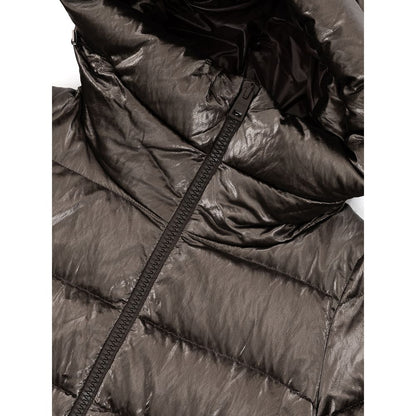 Gray Viscose Parka