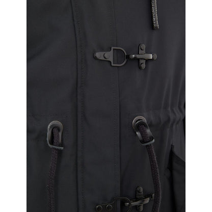 Blue Nylon Parka