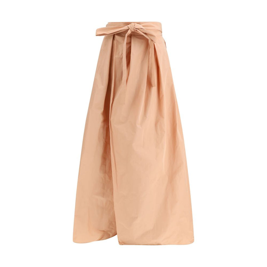 Multicolor Polyester Long Skirt