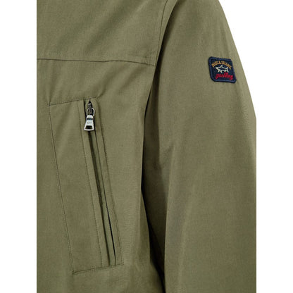 Green Polyester Coat