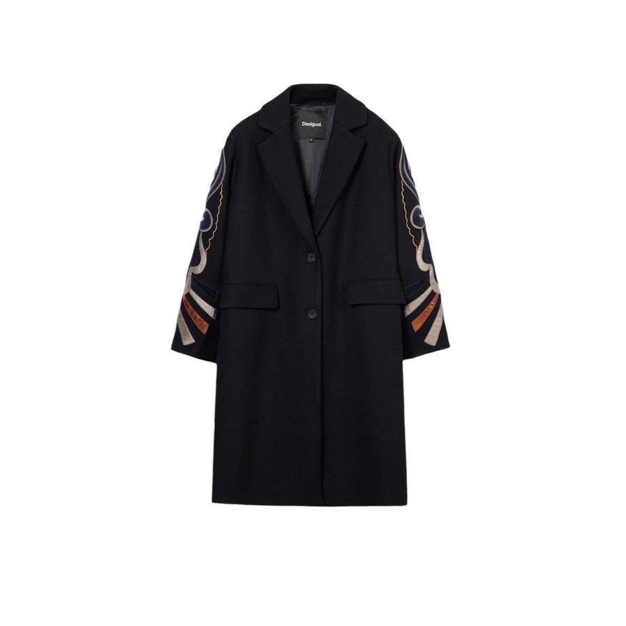 Black Polyester Coat