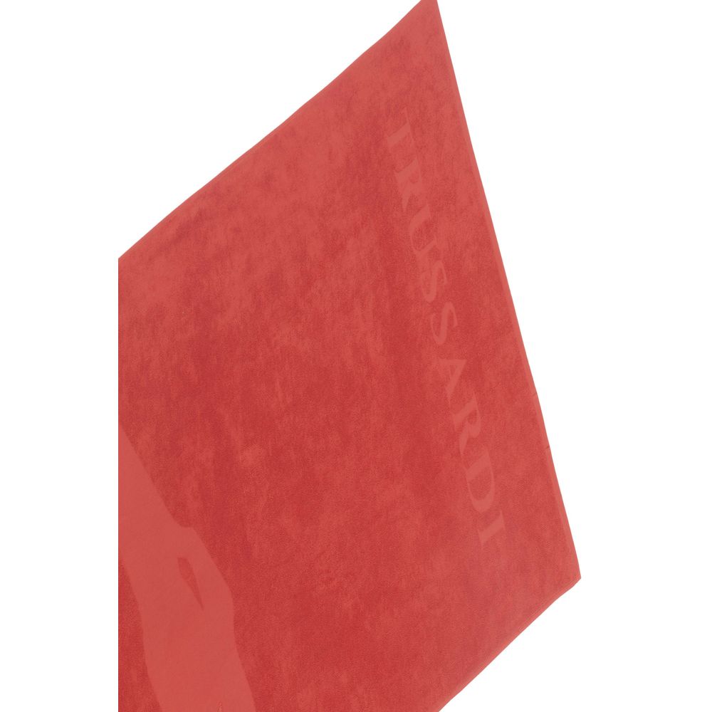Red Cotton Men Swim Towel