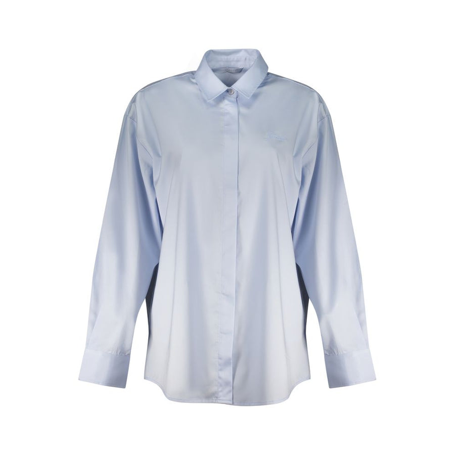 Azzurro Cotton Women Shirt