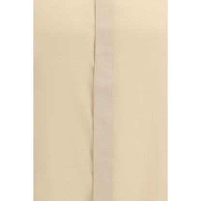 Beige Tencel Dress Shirt