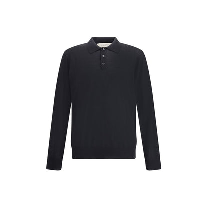 Black Fleece Wool Dress Shirt