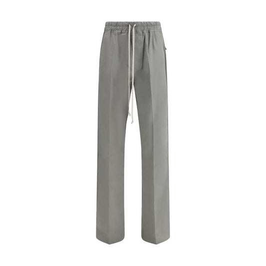 Gray Viscose Casual Pants