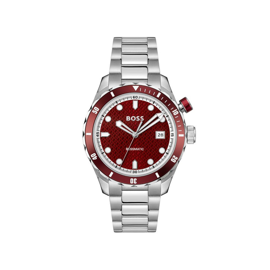Gray Stainless Steel Dress Watch