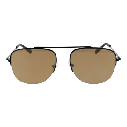 Brown Metal Sunglasses