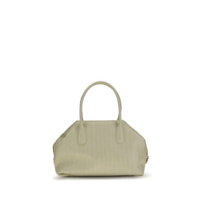 Beige Polyethylene Shoulder Bag