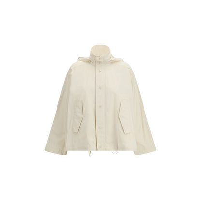 Beige Cotton Rain Coat