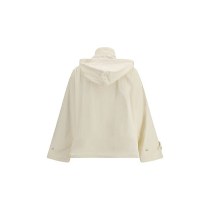 Beige Cotton Rain Coat