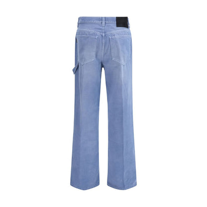Blue Cotton Relaxed Fit Jeans