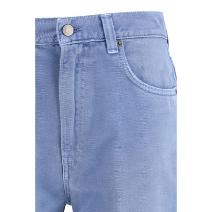 Blue Cotton Relaxed Fit Jeans