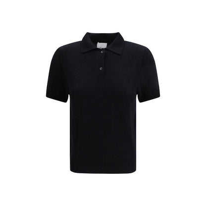 Black Cashmere Polo Shirt