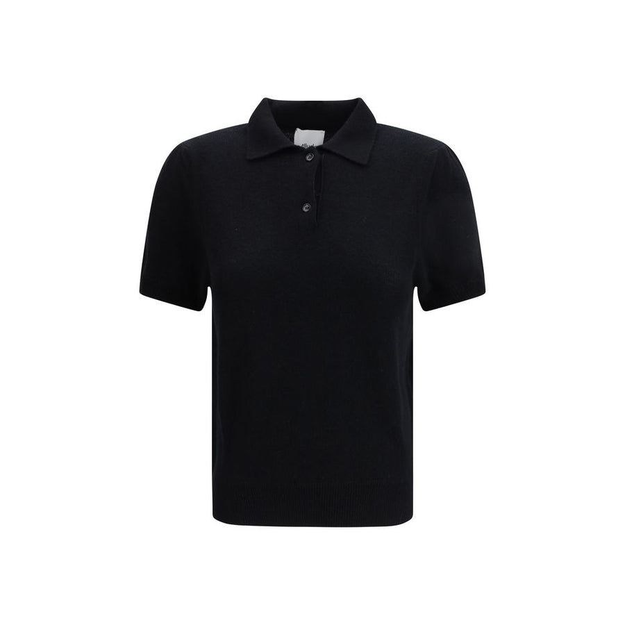 Black Cashmere Polo Shirt