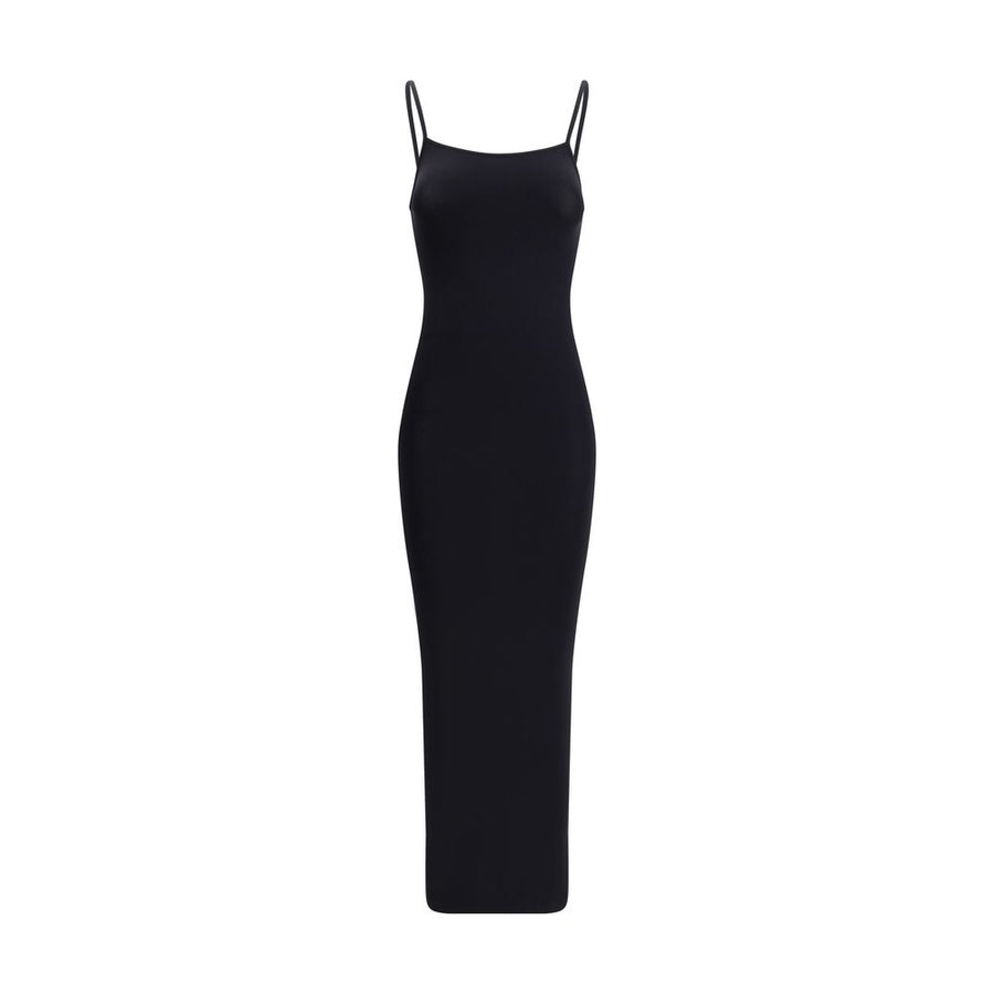 Black Polyamide Casual Dress