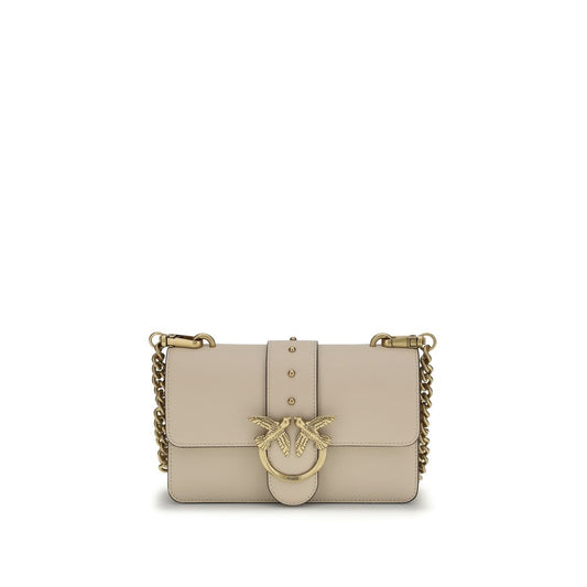 Beige Calf Leather Bos Taurus Shoulder Bag