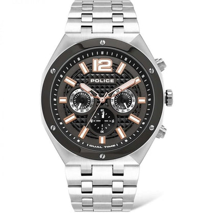 Gray Stainless Steel Dress Watch