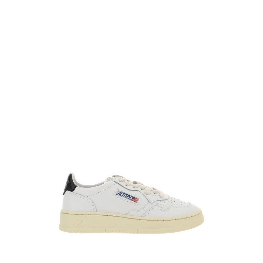 White Calf Leather Bos Taurus Low Top Sneakers