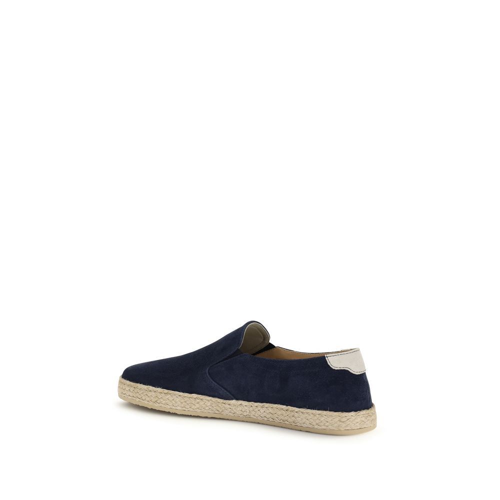 Blue Calf Leather Bos Taurus Espadrilles