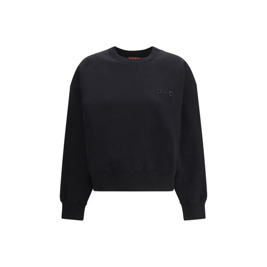 Black Cotton Sweatshirt