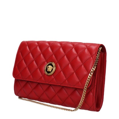 Red Leather Clutch Bag