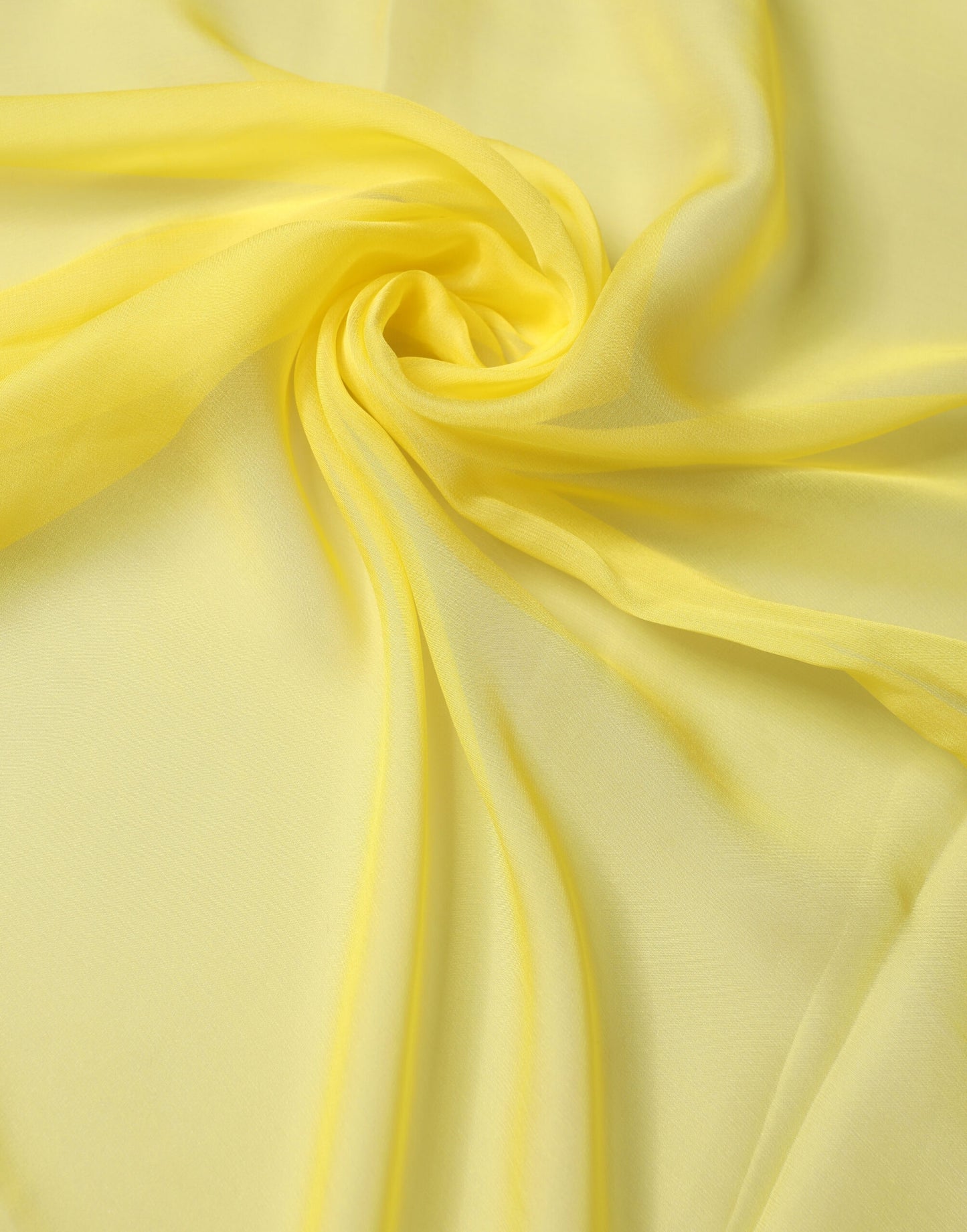 Yellow Silk Neck Wrap Shawl Foulard 133cm x 130cm Scarf