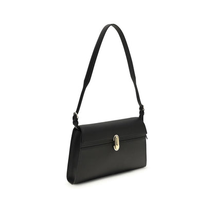 Black Calf Leather Bos Taurus Shoulder Bag