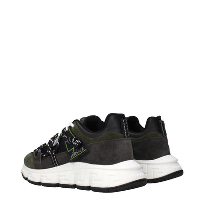 Gray Leather Sneakers