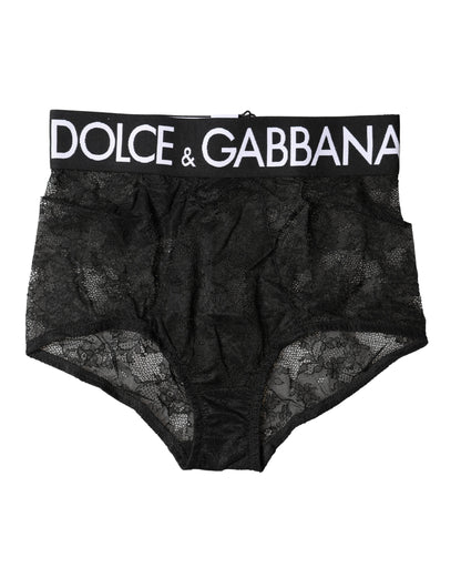 Black Logo Girdle High Waist Panty Underwear