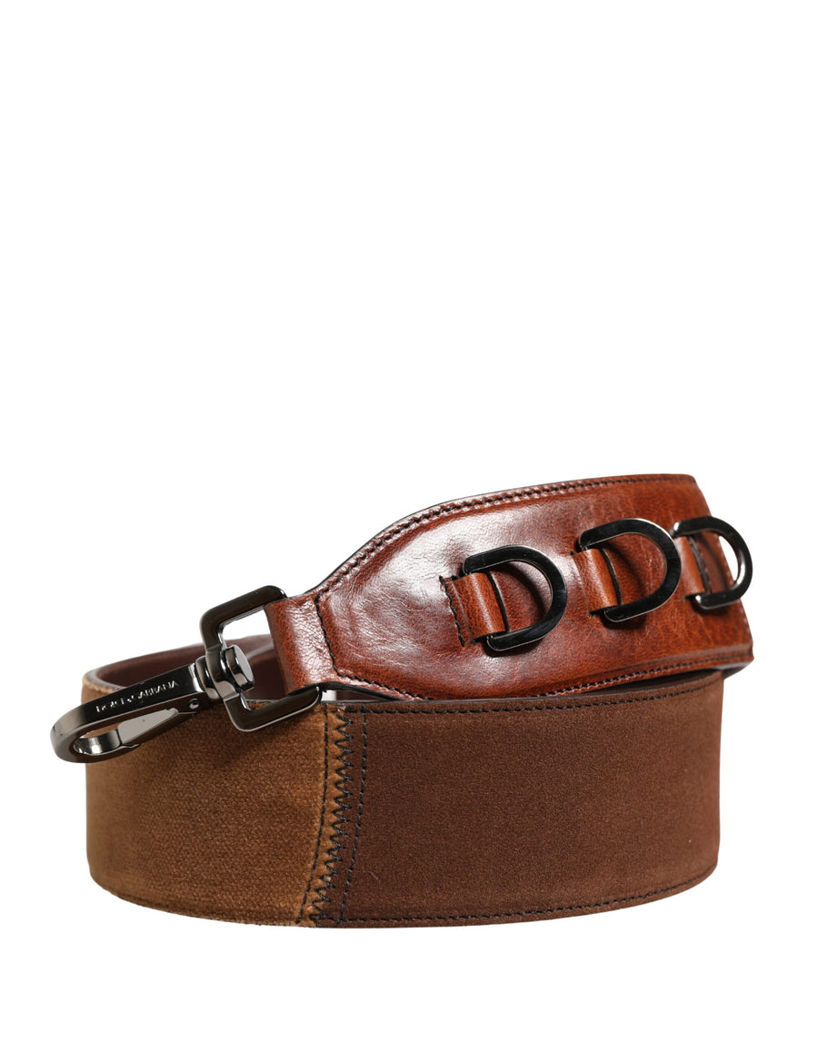 Brown Horse Velvet Leather Bag Accessory Shoulder Strap