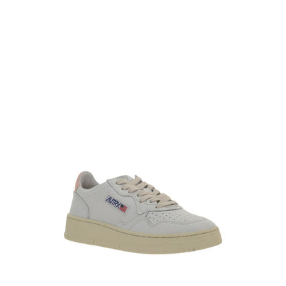 White Calf Leather Bos Taurus Low Top Sneakers