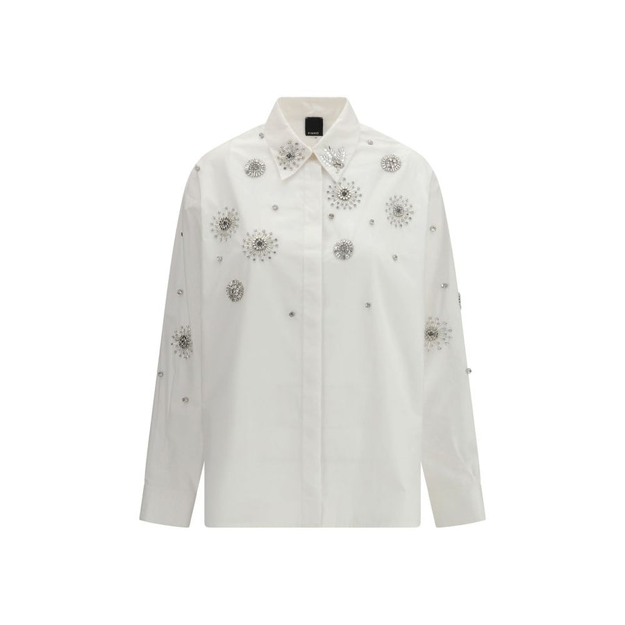 White Calf Leather Bos Taurus Pattern Shirt