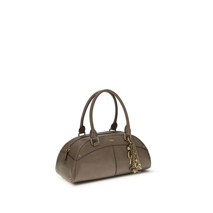 Gray Calf Leather Bos Taurus Handbag