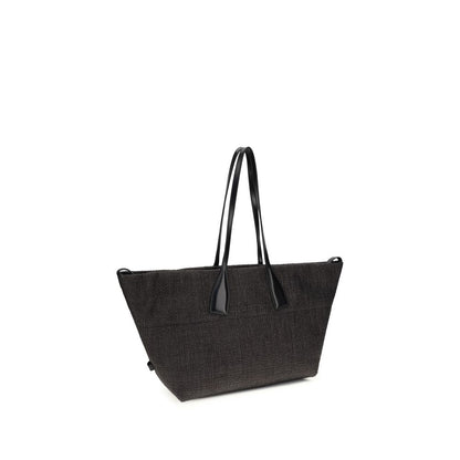 Black Raffia Shoulder Bag