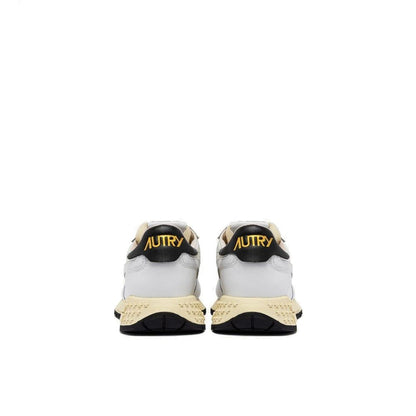 White Fabric Athletic Sneakers