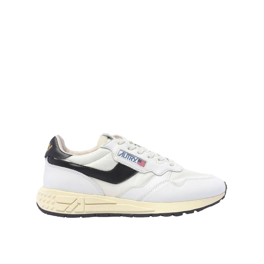 White Leather Low Top Sneakers