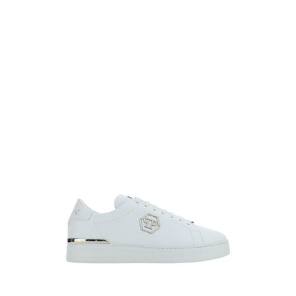 White Rubber Low Top Sneakers