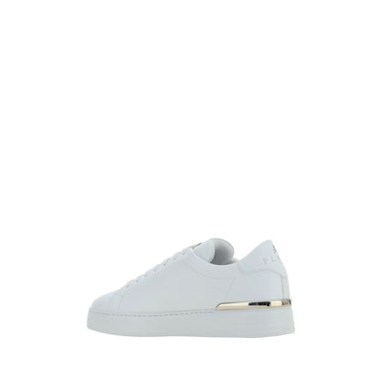 White Rubber Low Top Sneakers
