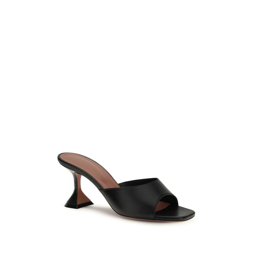 Black Lamb Ovis Aries Stiletto Heel Sandals