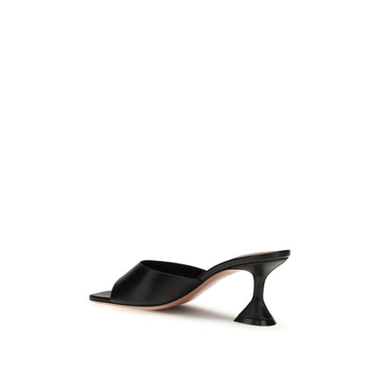 Black Lamb Ovis Aries Stiletto Heel Sandals