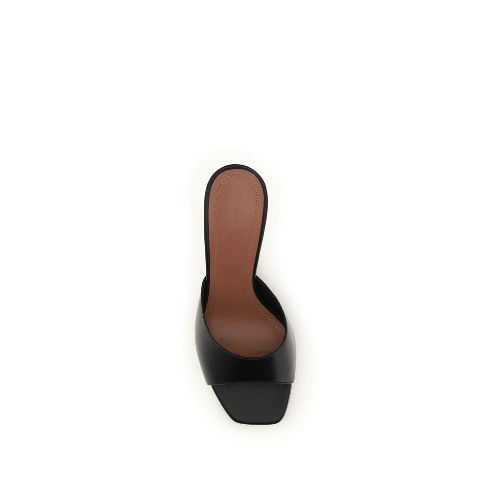 Black Lamb Ovis Aries Stiletto Heel Sandals